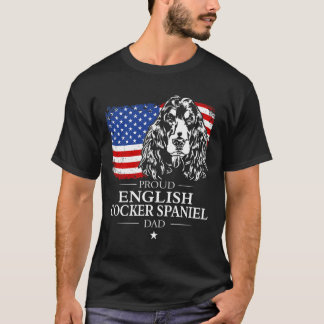 Mannen groep Engelse Cocker Spaniel Pap Amerikaans T-shirt