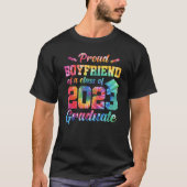 Mannen groepsvriend van een klasse van 2023 Afstud T-shirt (Voorkant)