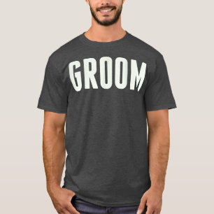Mannen Groom TFor een Husband om te zijn, te finan T-shirt