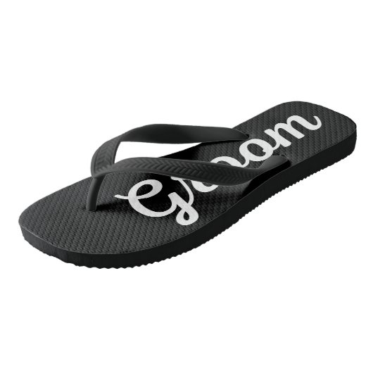 Mannen Groom Thed Wedp Black Teenslippers (Schuin)