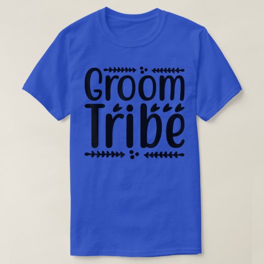 Mannen Groom Tribe Cute Wedding Matching Pas getro T-shirt (Design voorkant)