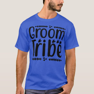 Mannen Groom Tribe Cute Wedding Matching Pas getro T-shirt