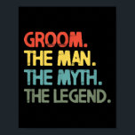 Mannen Groom Wedding Bachelor Party Retro  Poster<br><div class="desc">Mannen Groom Wedding Bachelor Party Retro</div>