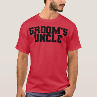 Mannen Grooms Oom, Grappig Familie Matching, Bache T-shirt