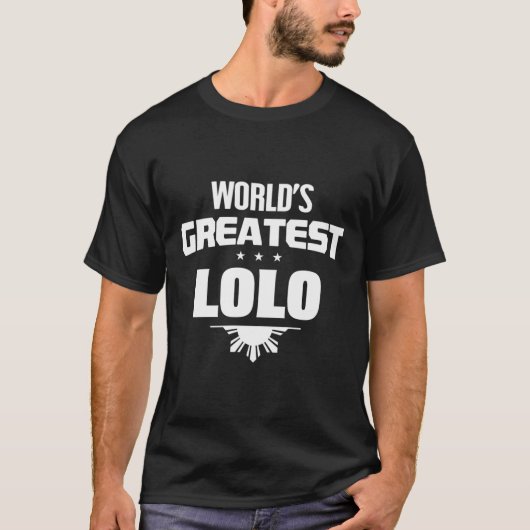 Mannen Grootste Lolo Filippijnse Opa T-shirt (Voorkant)
