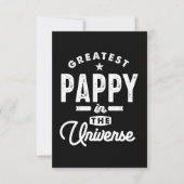 Mannen grootste pap in het universum T Shir RSVP Kaartje (Voorkant)