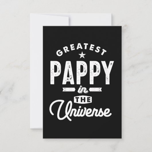 Mannen grootste pap in het universum T Shir RSVP Kaartje (Voorkant)