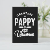 Mannen grootste pap in het universum T Shir RSVP Kaartje (Staand voorkant)