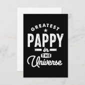 Mannen grootste pap in het universum T Shir RSVP Kaartje (Voorkant / Achterkant)