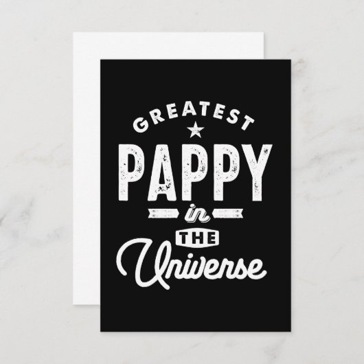 Mannen grootste pap in het universum T Shir RSVP Kaartje (Voorkant / Achterkant)