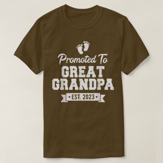 Mannen grootvader binnenkort promoot naar Grea T-shirt (Design voorkant)