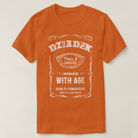 Mannen  grootvader Dziadek T-shirt (Design voorkant)
