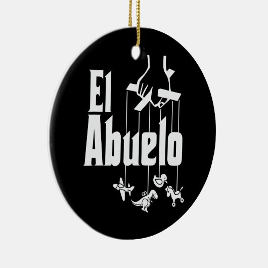 Mannen grootvader El Abuelo Keramisch Ornament (Rechts)