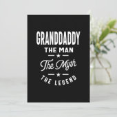 Mannen grootvader het Man de Mam de Legende Bedankkaart (Staand voorkant)