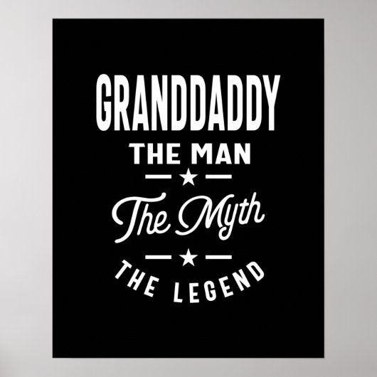 Mannen grootvader het Man de Mam de Legende Poster (Voorkant)