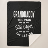 Mannen grootvader het Man de Mam de Legende Sherpa Deken (Voorkant)