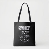 Mannen grootvader het Man de Mam de Legende Tote Bag (Voorkant)