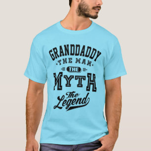 Mannen grootvader Het Man Myth Legend opa T-shirt