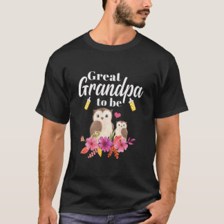 Mannen grootvader om Baby shower te zijn T-shirt