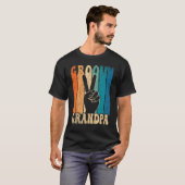 Mannen Groovy Grandpa 70's Aesthetische Nostalgie  T-shirt (Voorkant volledig)