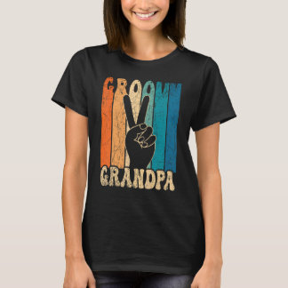 Mannen Groovy Grandpa 70's Aesthetische Nostalgie T-shirt