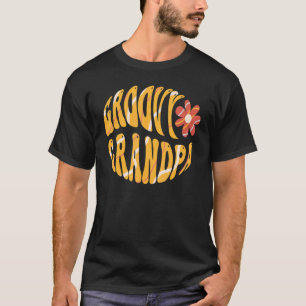 Mannen Groovy Grandpa 70's Aesthetische Nostalgie T-shirt