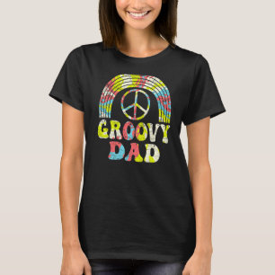 Mannen Groovy Pap 70s Aesthetische Nostalgie 1970 T-shirt
