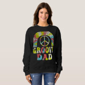 Mannen Groovy Pap 70s Aesthetische Nostalgie 1970 Trui (Voorkant volledig)