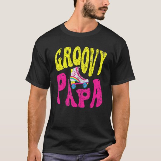 Mannen Groovy Papa 70's Aesthetische Nostalgie 197 T-shirt (Voorkant)
