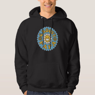 Mannen Groovy Papa 70s Esthetiek Nostalgie 1970's Hoodie