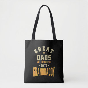 Mannen grote advertenties komen naar grootvader tote bag