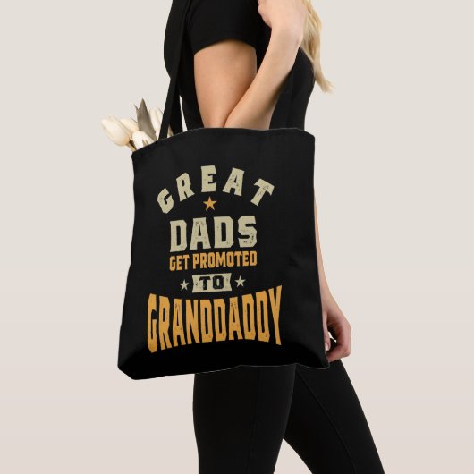 Mannen grote advertenties komen naar grootvader tote bag (Dichtbij)