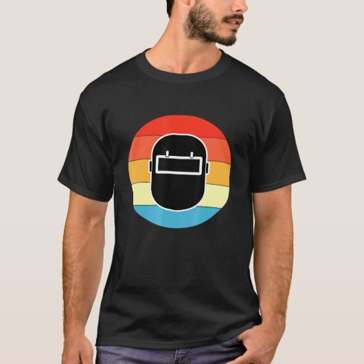 Mannen grote lashelm motief  lasser des t-shirt (Voorkant)