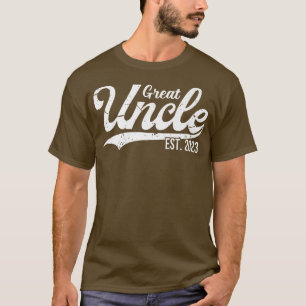 Mannen Grote Oom est 2023 Zwangerschap aankondigin T-shirt