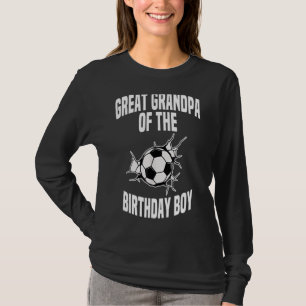Mannen grote opa van het Birthday Boy Soccer Team T-shirt