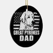 Mannen Grote Pyreneeën Pap Cool  Retro Proud Keramisch Ornament (Rechts)