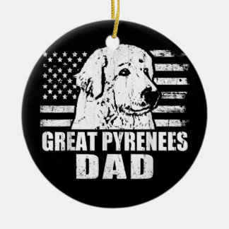Mannen Grote Pyreneeën Pap Cool Retro Proud Keramisch Ornament