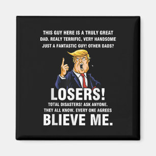 Mannen Grote Vader Donald Trump Meme Geweldige Dad Magneet