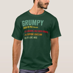 Mannen Grumpa-definitie als een gewone opa T-shirt