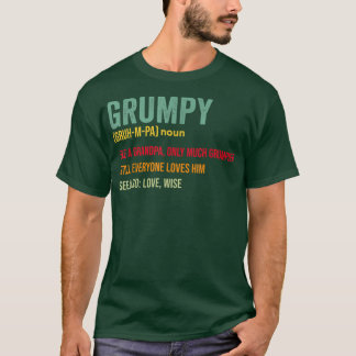 Mannen Grumpa-definitie als een gewone opa T-shirt