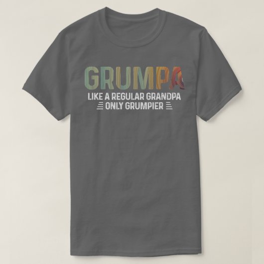 Mannen Grumpa-definitie T-shirt als een gewone opa (Design voorkant)