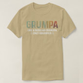 Mannen Grumpa-definitie T-shirt als een gewone opa (Design voorkant)