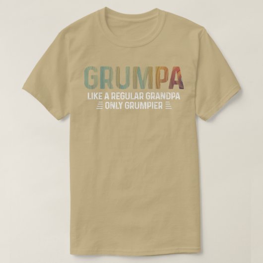 Mannen Grumpa-definitie T-shirt als een gewone opa (Design voorkant)