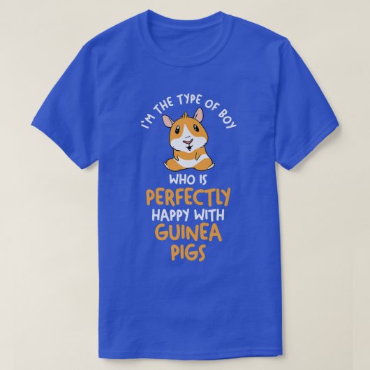 Mannen-Guinea varkenspremie T-shirt (Design voorkant)