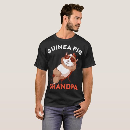 Mannen Guinee Pig Opa voor Mannen T-shirt (Voorkant volledig)