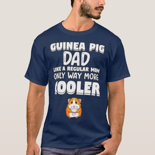 Mannen Guinee Varkens Papa Meer koeler Ontwerp Gif T-shirt (Voorkant)