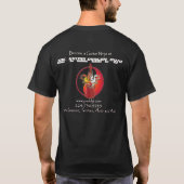 Mannen Guitar Dragon Dojo T-Shirt (Achterkant)