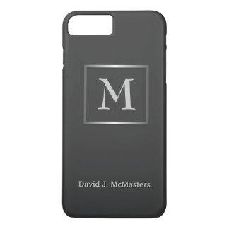 Mannen Gunmetal Grey Monogram Executive Hoesje