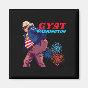 Mannen gyat washington grappig 4 juli straattaal g magneet
