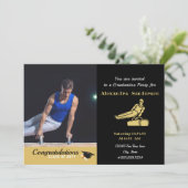 Mannen Gymnast Moderne Foto afstuderen klasse 2022 Kaart (Staand voorkant)